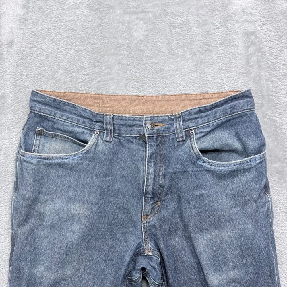 Duluth Trading Co Jeans Men 34x30 Blue Relaxed Straight Leg 100% Cotton Workwear